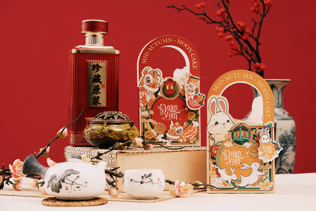 Hộp 1 bánh trung thu 125g Thỏ cam đoàn viên (10 hộp) - Abby - Đồ làm bánh, nấu ăn và pha chế